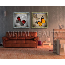 Stretched Butterfly Canvas Painting Art